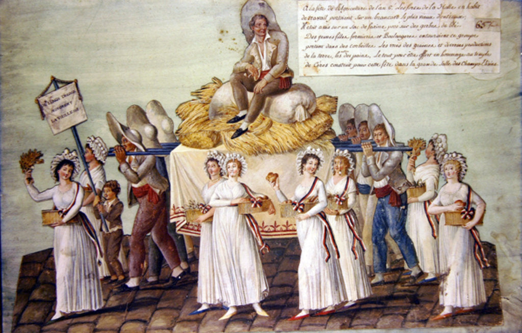 Detail of The Feast of Agriculture in 1796 at Paris by P. A. & Lesueur J.B. (1750-1850) Lesueur
