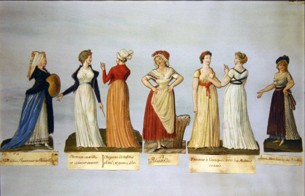 Detail of Dresses and costumes in vogue during the French Revolution by P. A. & Lesueur J.B. (1750-1850) Lesueur