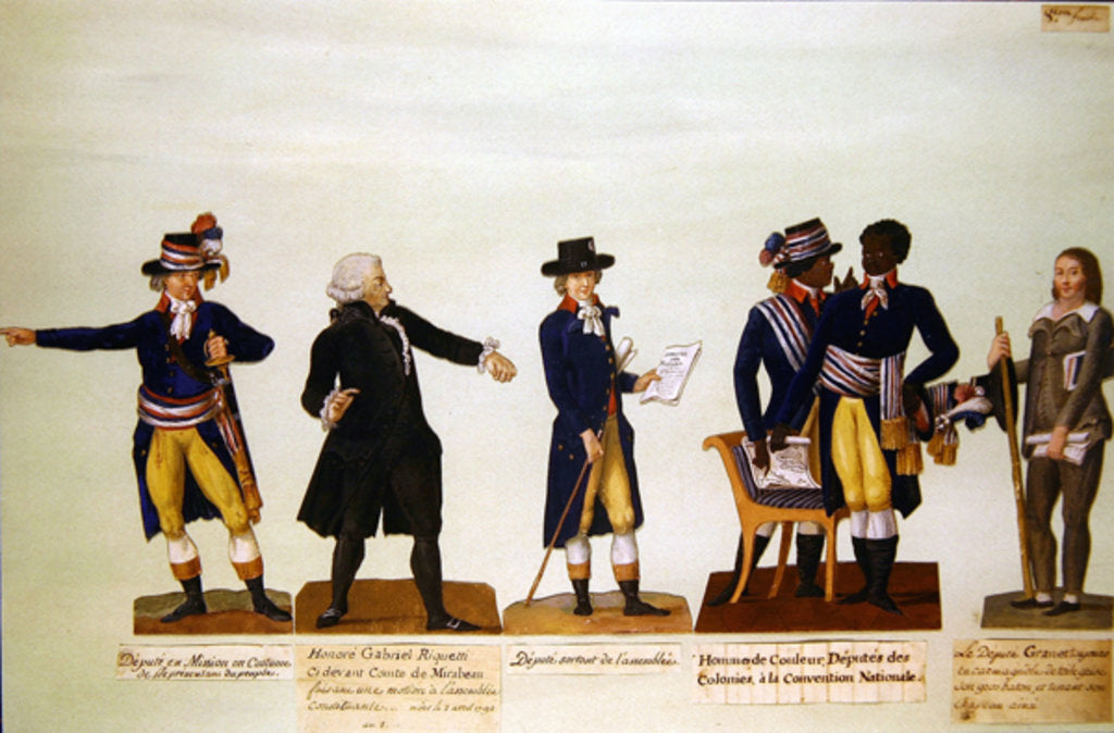 Detail of Deputies of the National Convention, Mirabeau and Deputy Granet. c.1794-5 by P. A. & Lesueur J.B. (1750-1850) Lesueur