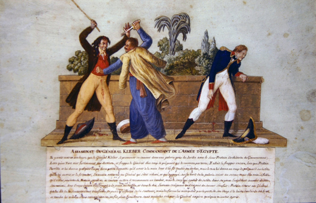 Detail of The Assassination of General Kleber by a Fanatic, 14th June 1800 by P. A. & Lesueur J.B. Lesueur
