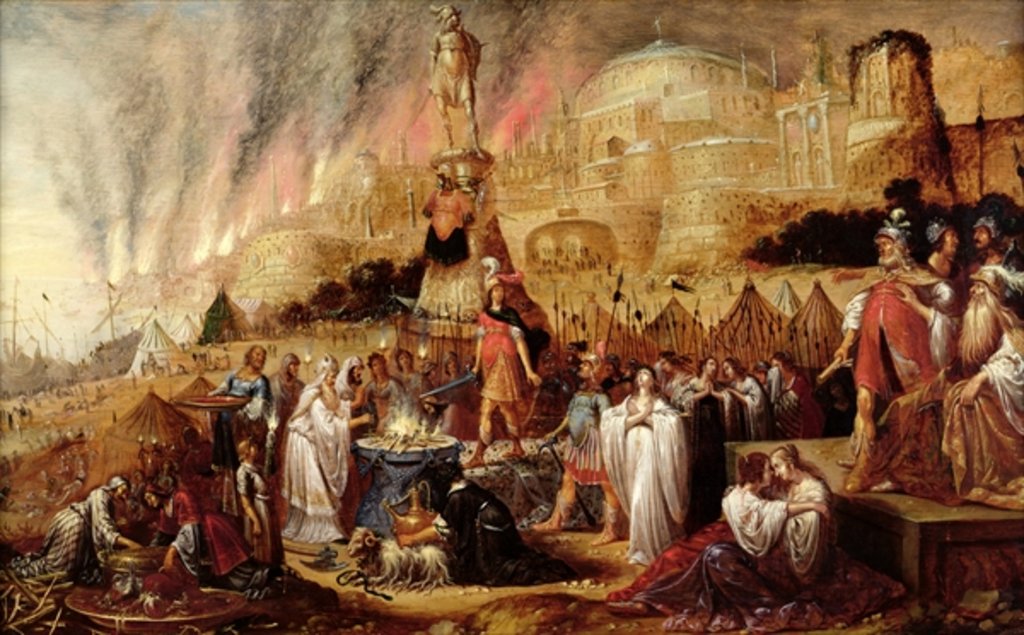 Detail of The Daughter of Jephthah, 1643 by Rombout van Troyen