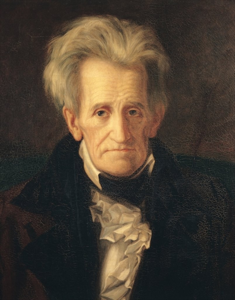 Detail of Portrait of Andrew Jackson by George Peter Alexander Healy