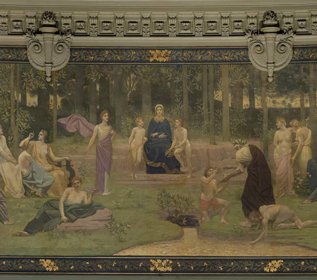 Detail of The Sacred Wood by Pierre Puvis de Chavannes