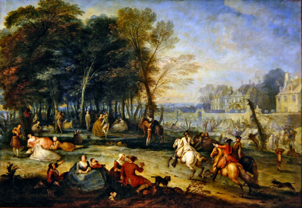 Detail of The Fair at Bezons by Francois Octavien