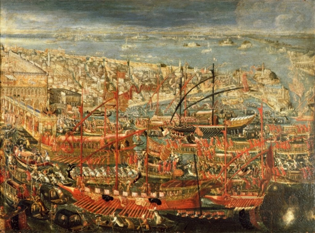 Detail of The Triumphant return of Doge Francesco Morosini to Venice by Italian School