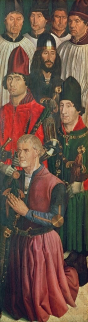 Detail of Panel of the Knights by Nuno Goncalves or Gonzalvez