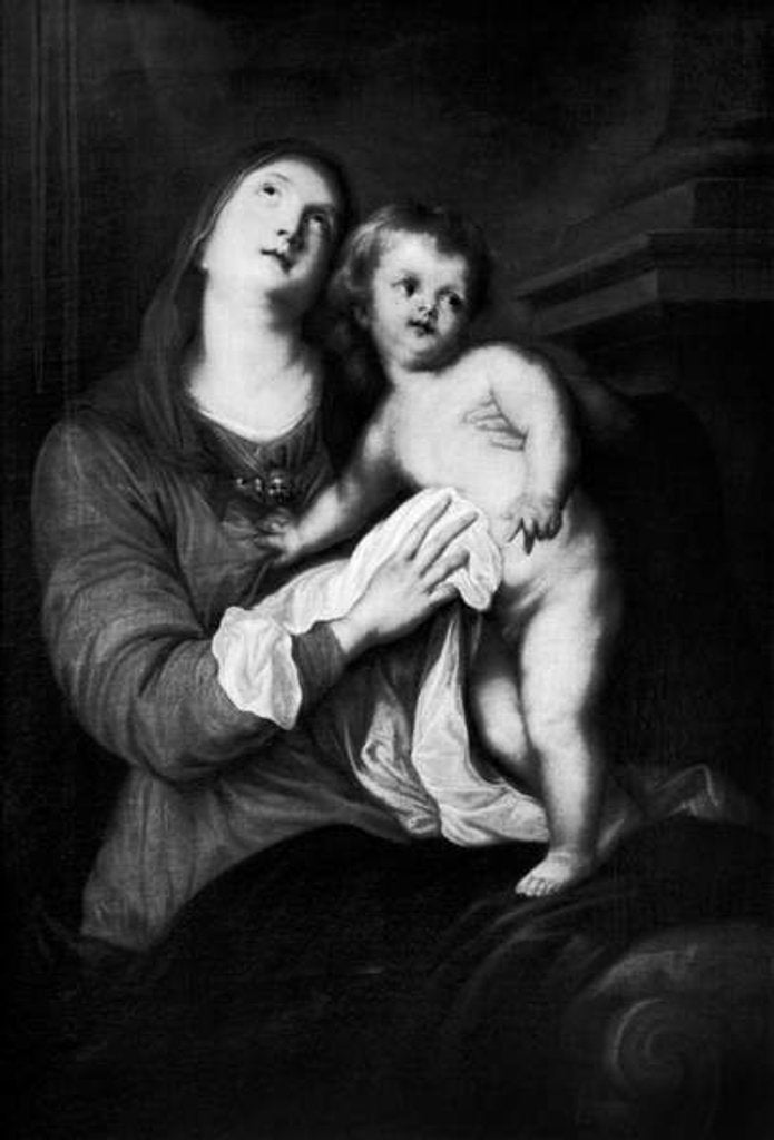 Detail of Virgin and Child by Anthony van Dyck