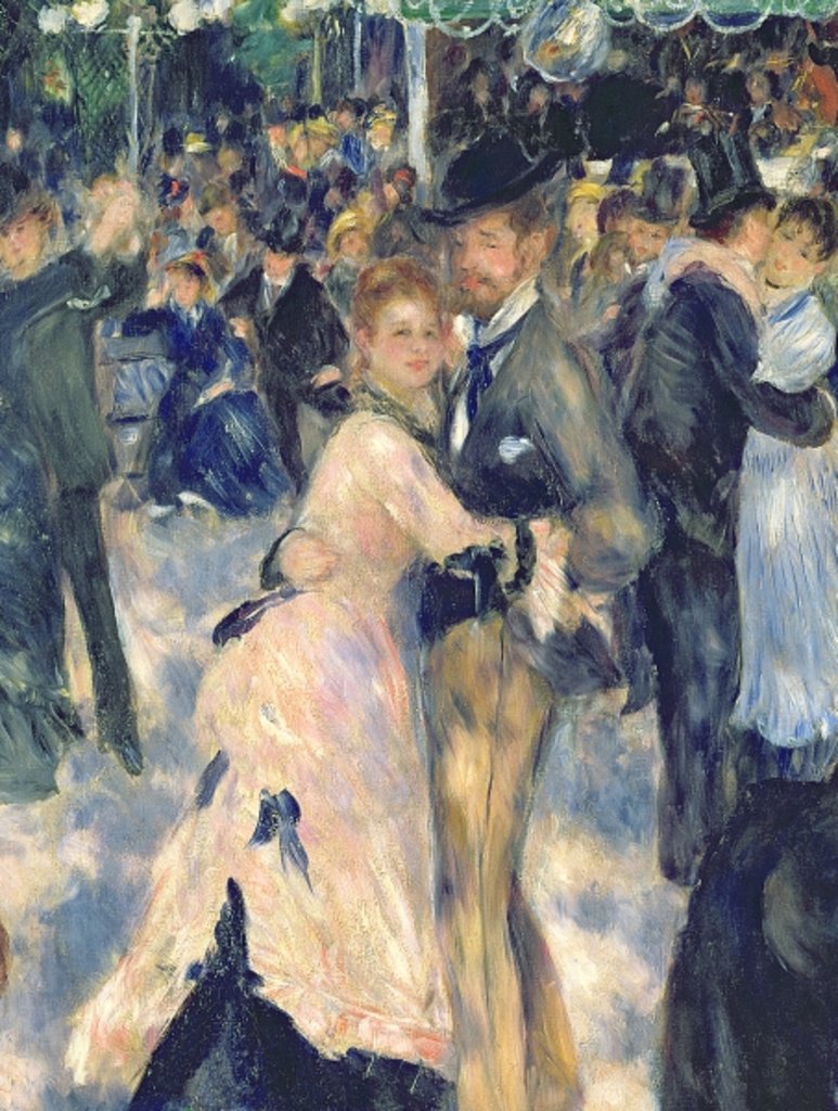 Detail of Ball at the Moulin de la Galette, 1876 by Pierre Auguste Renoir