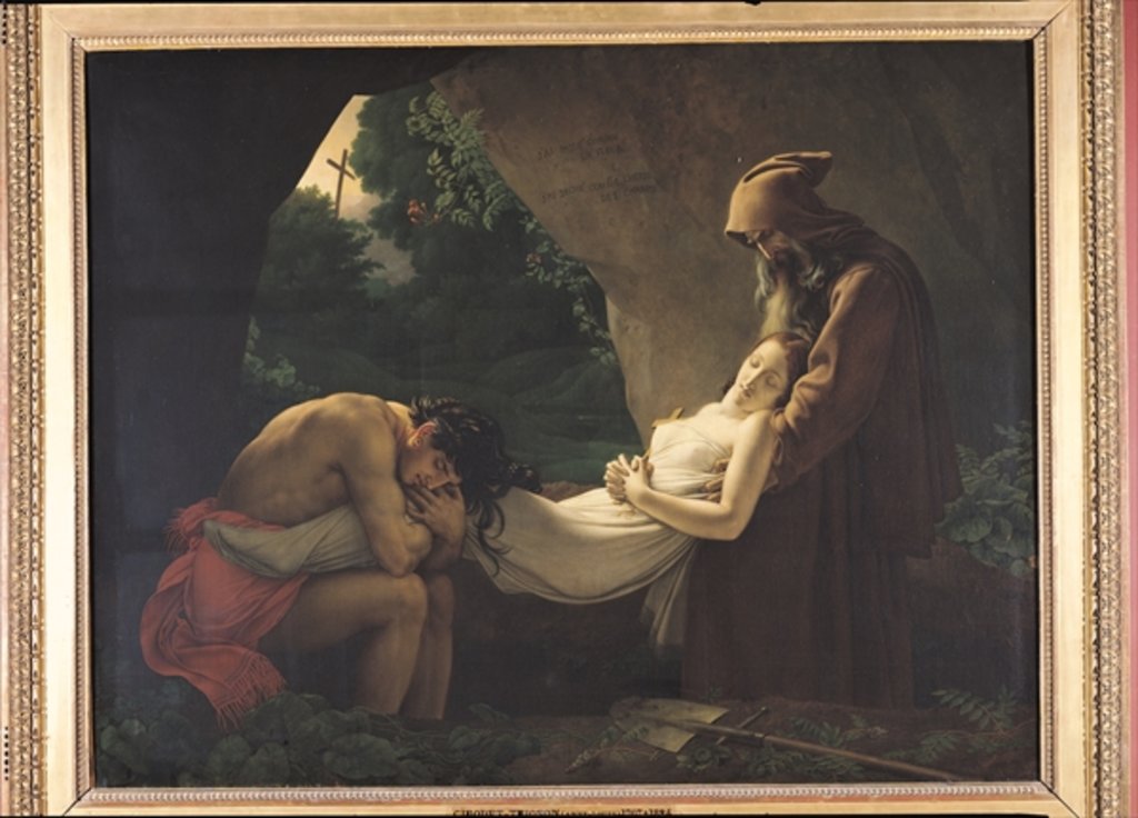 Detail of The Tomb of Atala, 1808 by Anne Louis Girodet de Roucy-Trioson