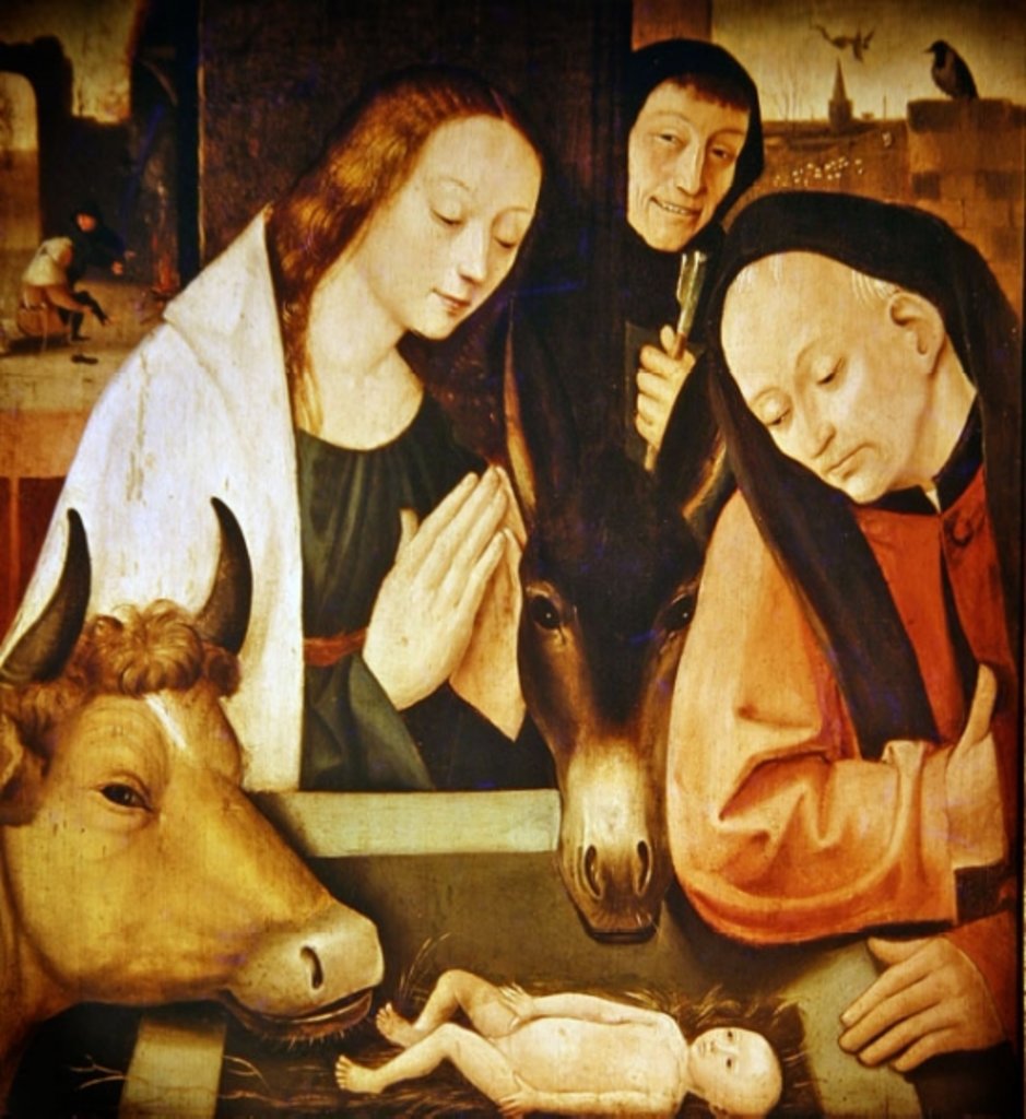 Detail of Adoration of the Shepherds by Hieronymus Bosch