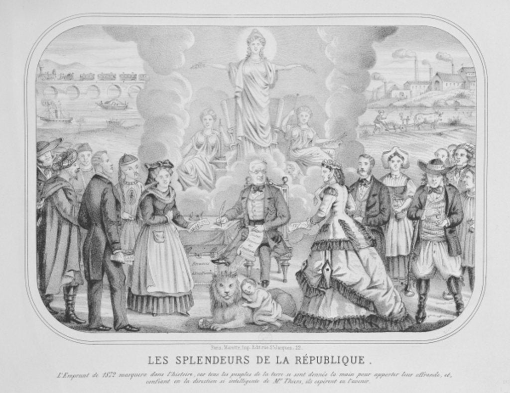 Detail of Les Splendeurs de la Republique, 1872 by French School