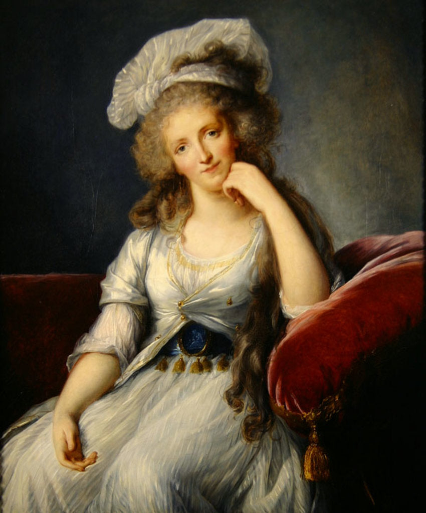 Detail of Louise-Marie Adelaide, Duchesse d'Orleans by Elisabeth Louise (after) Vigee-Lebrun