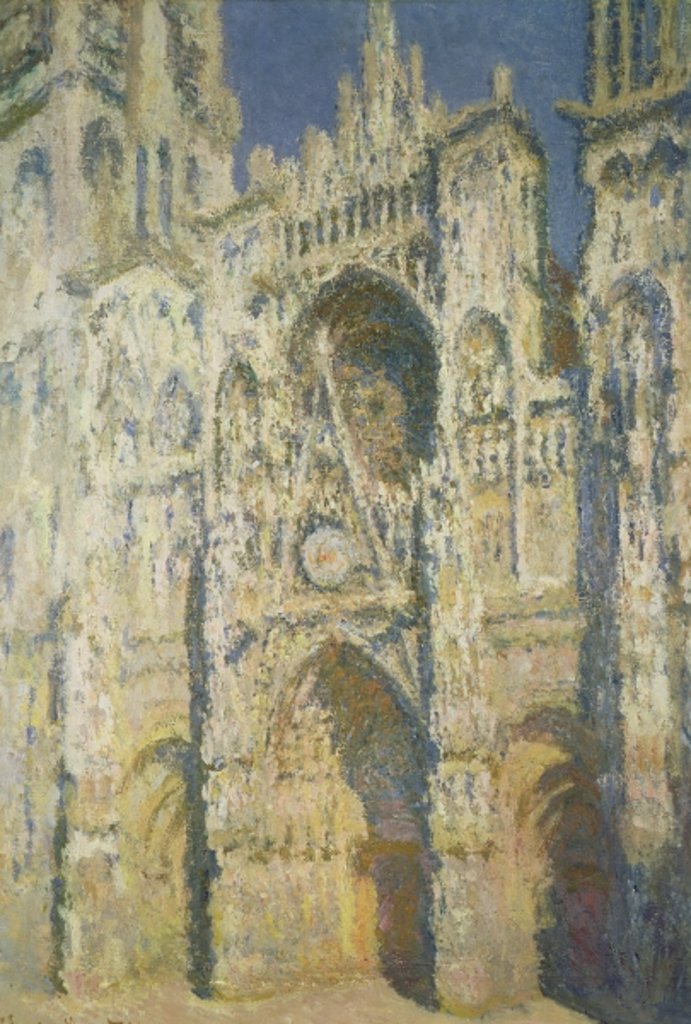 Detail of Rouen Cathedral, Full Sun, Blue Harmony and Gold, 1894 by Claude Monet