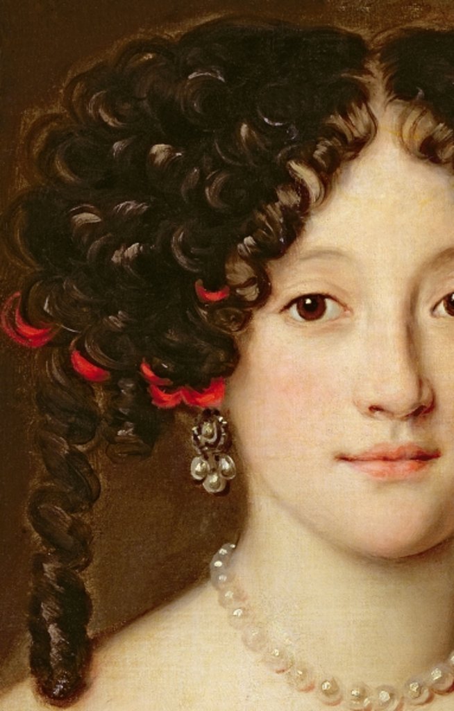 Detail of Portrait of a Woman, 17th century by Jacob Ferdinand Voet