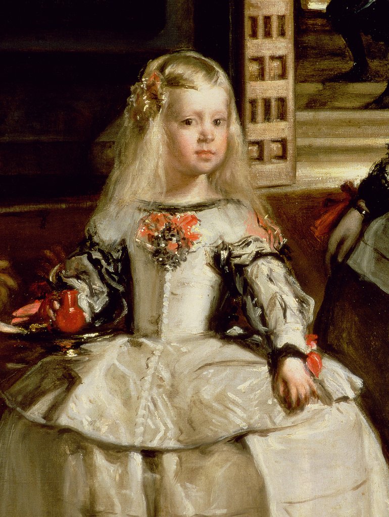 Detail of Las Meninas or The Family of Philip IV, c.1656 by Diego Rodriguez de Silva y Velazquez