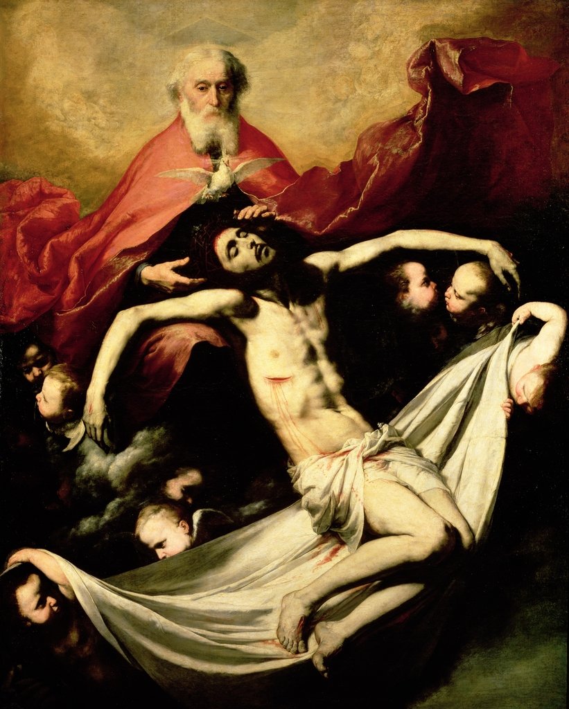 Detail of The Trinity, c.1635 by Jusepe de Ribera