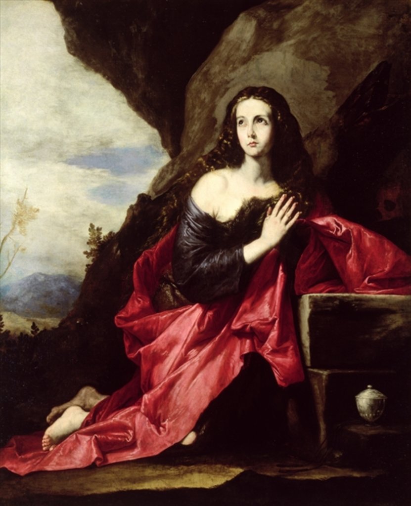 Detail of St. Mary Magdalene or St. Thais in the Desert, c.1640-41 by Jusepe de Ribera
