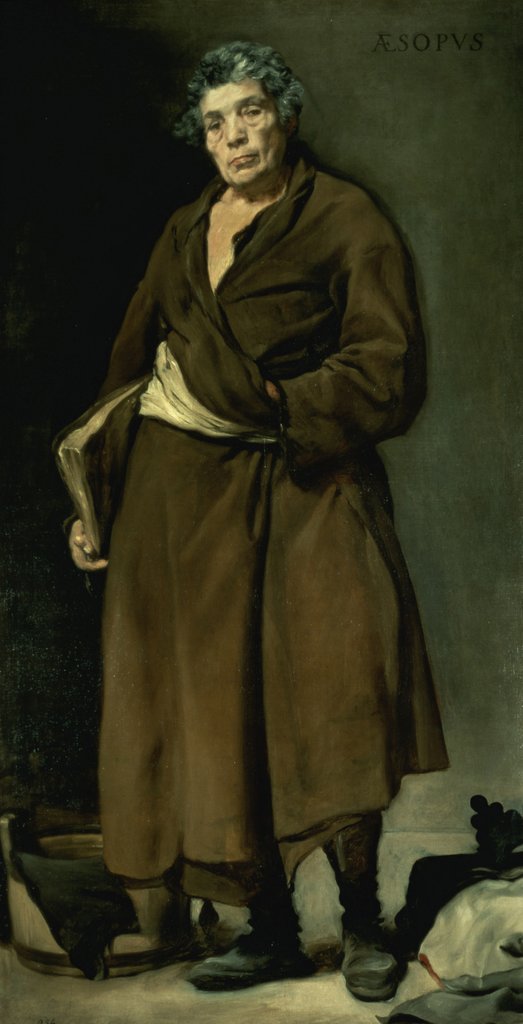 Detail of Aesop, 1640 by Diego Rodriguez de Silva y Velazquez