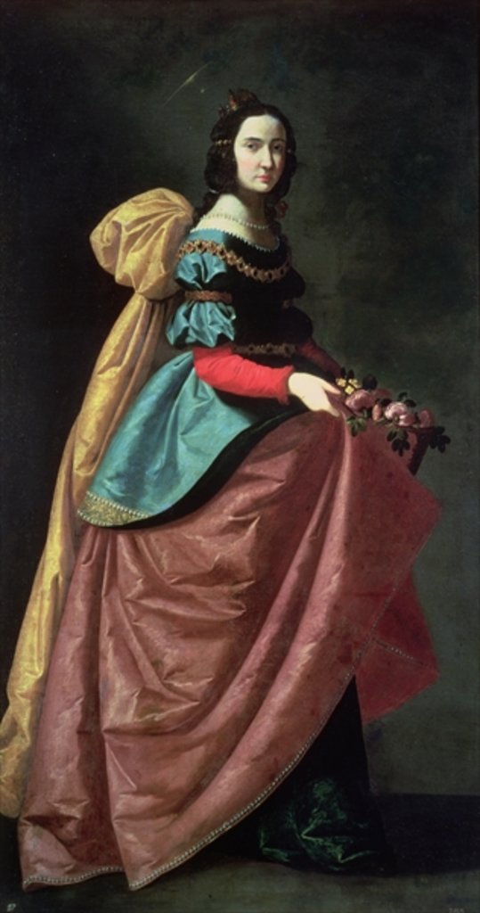 Detail of St. Elizabeth of Portugal 1640 by Francisco de Zurbaran