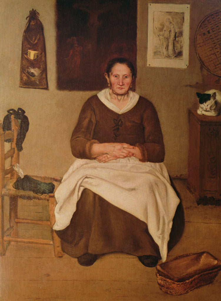 Detail of The Artist's Mother by Antonio Puga