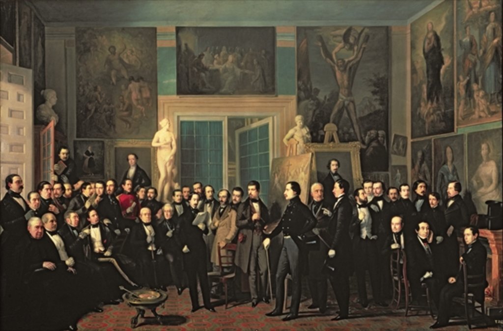 Detail of The Gathering of the Poets, 1846 by Antonio María Esquivel y Suárez de Urbina
