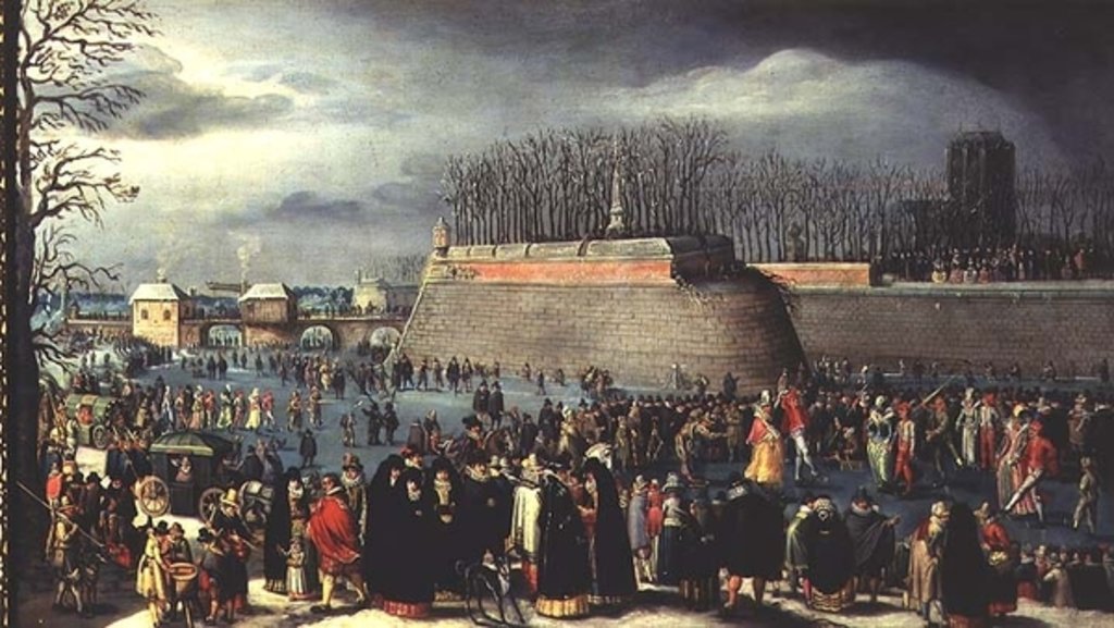 Detail of Skating During Carnival by Denys van Alsloot