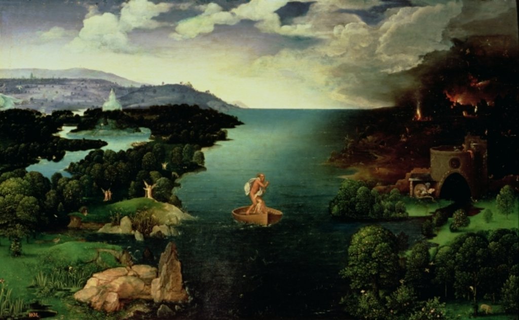 Detail of Charon Crossing the River Styx, 1515-24 by Joachim Patenier or Patinir