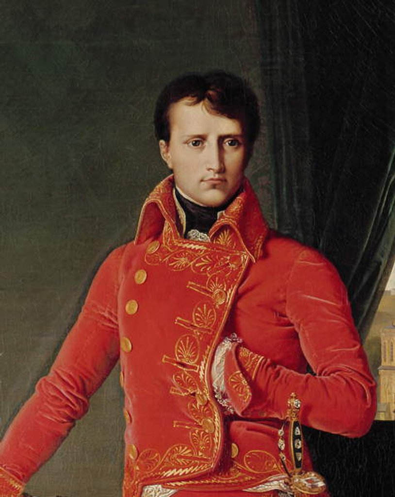 Detail of Bonaparte as First Consul, 1804 by Jean Auguste Dominique Ingres