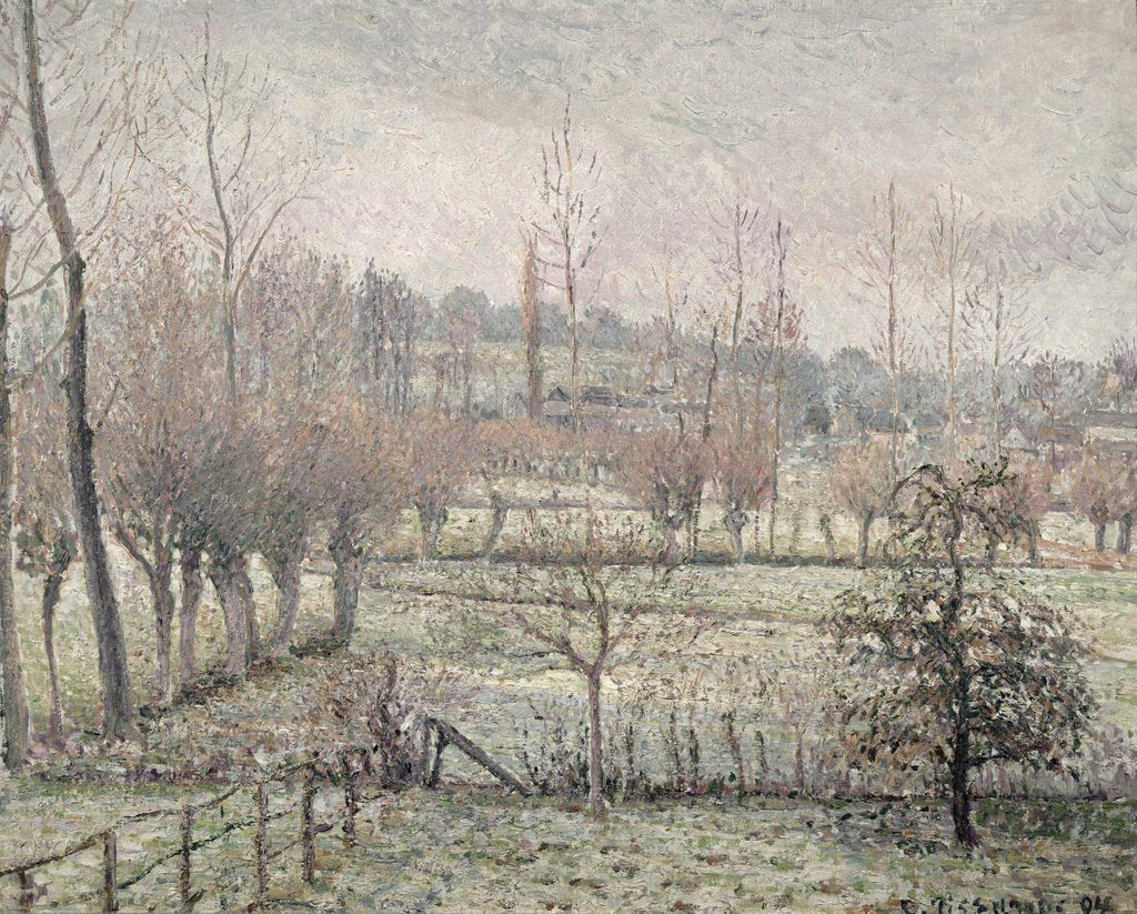Detail of Snow Effect at Eragny, 1894 by Camille Pissarro