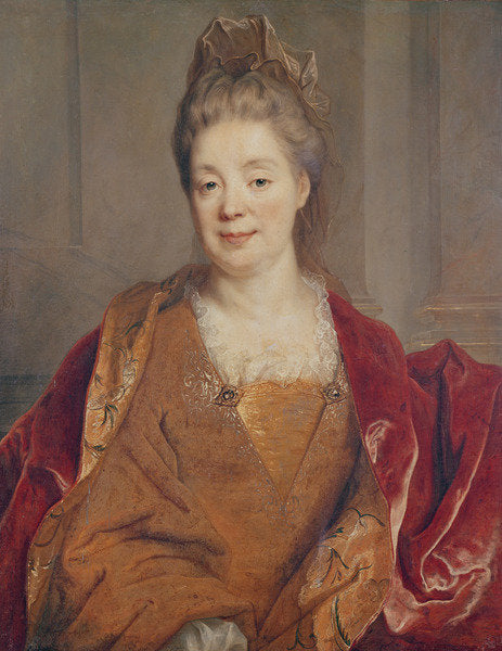 Detail of Mrs. Titon du Tillet by Nicolas de Largilliere
