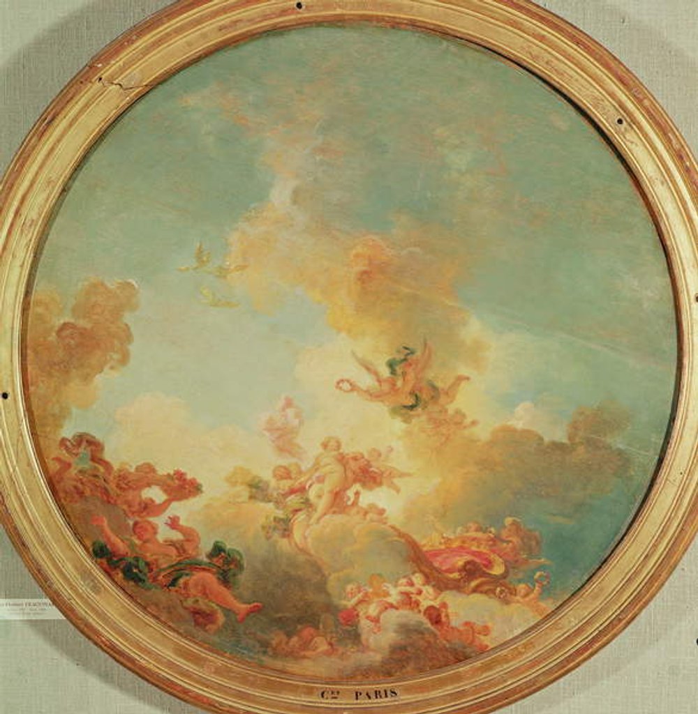 Detail of The Triumph of Venus by Jean-Honore Fragonard