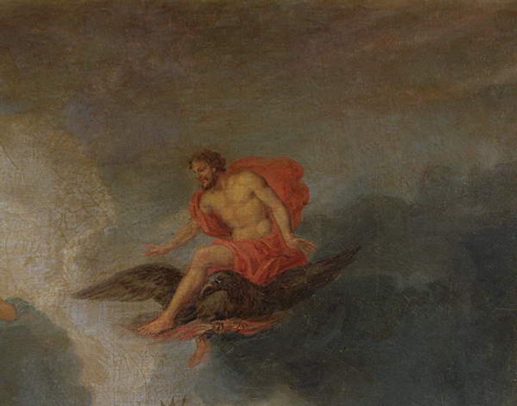 Detail of Zeus, detail from The Groves of Versailles, 1688-93 by Jean the Younger Cotelle