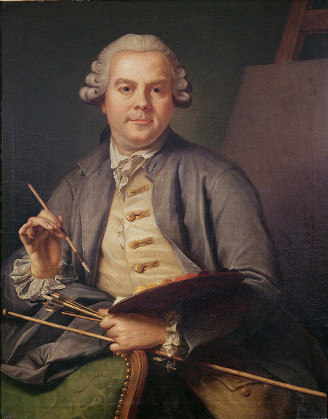 Detail of Self portrait, 1758 by Donat Nonotte