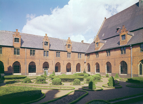 Detail of View of the Cloisters and Courtyard by Anonymous