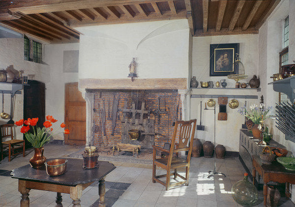 Detail of View of the kitchen in the House of the Abbess see also 208605, 208606, 375105 & 375106) by Anonymous