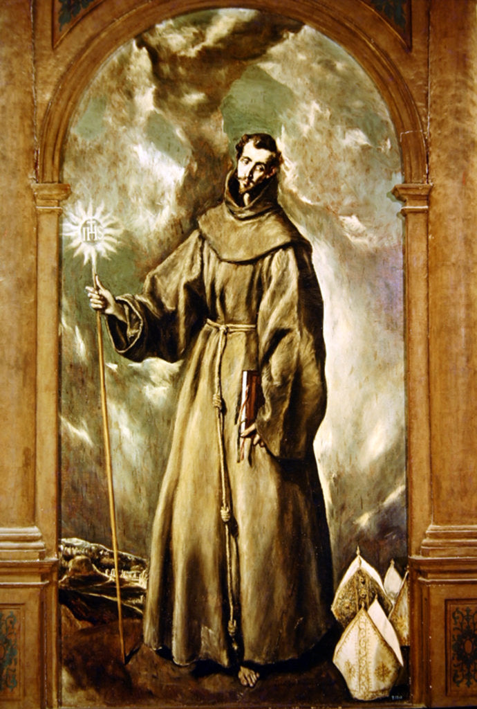 Detail of Saint Bernard of Clairvaux, 1603 by El Greco
