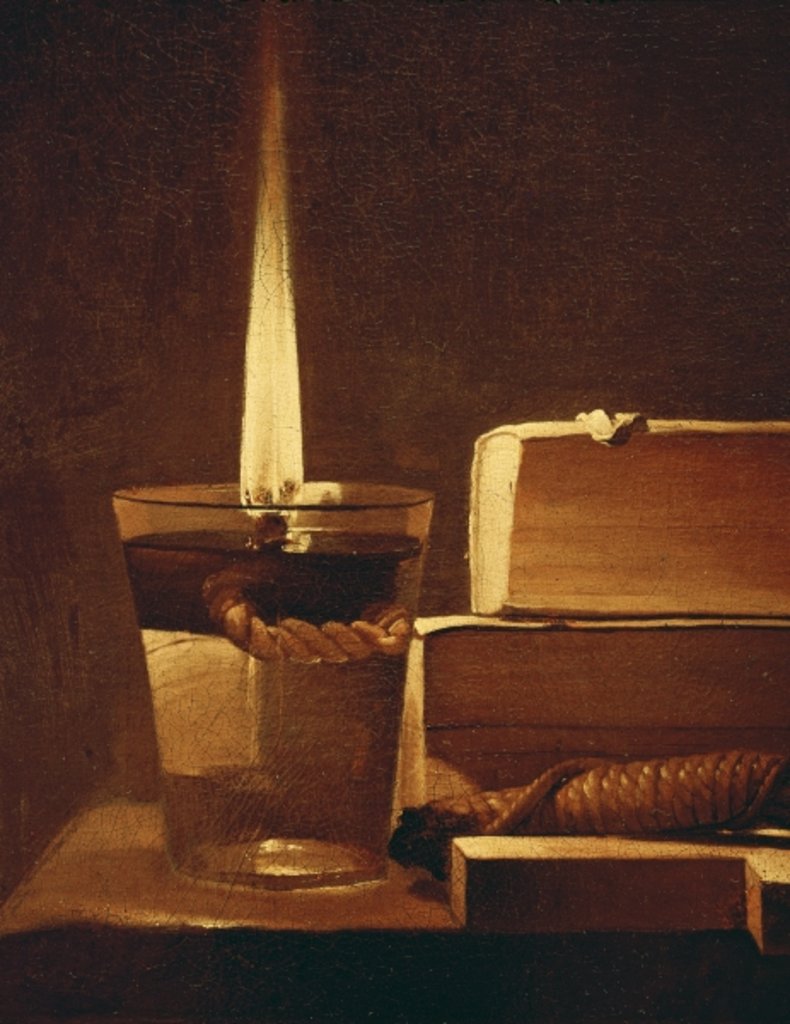 Detail of The night light, 1630-35 by Georges de la Tour