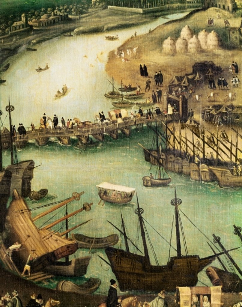 Detail of The Port of Seville, c.1590 by Alonso