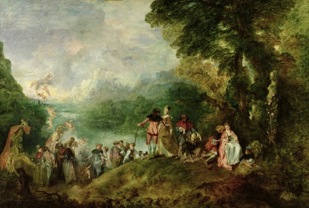 Detail of Embarkation for Cythera, 1717 by Jean Antoine Watteau