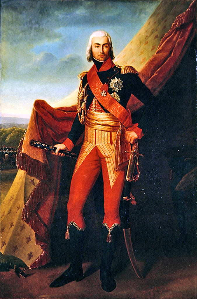 Detail of Jean-Baptiste Bessieres, Duke of Istria, 1853 by Pierre Edmond Alexandre Hedouin