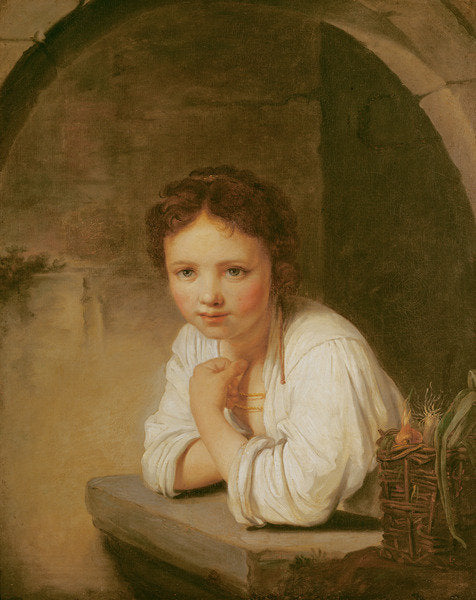 Detail of The Little Gardener by Jean Baptiste Santerre