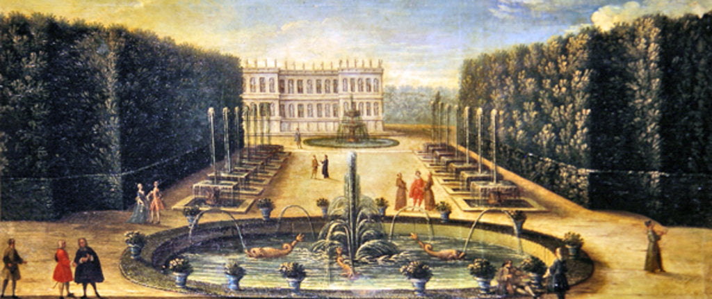 Detail of The Water Alley and the Dragon Fountain, Versailles by French School