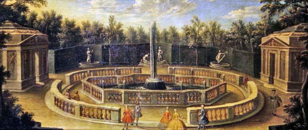 Detail of The Bosquet des Domes at Versailles by French School
