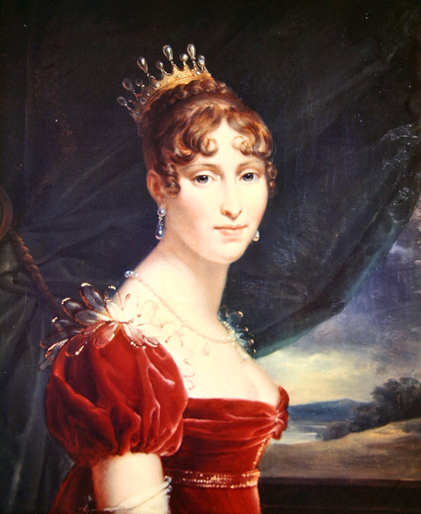 Detail of Hortense de Beauharnais by Francois Pascal Simon Baron Gerard