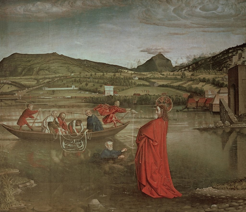 Detail of Miraculous Draught of Fishes by Konrad Witz