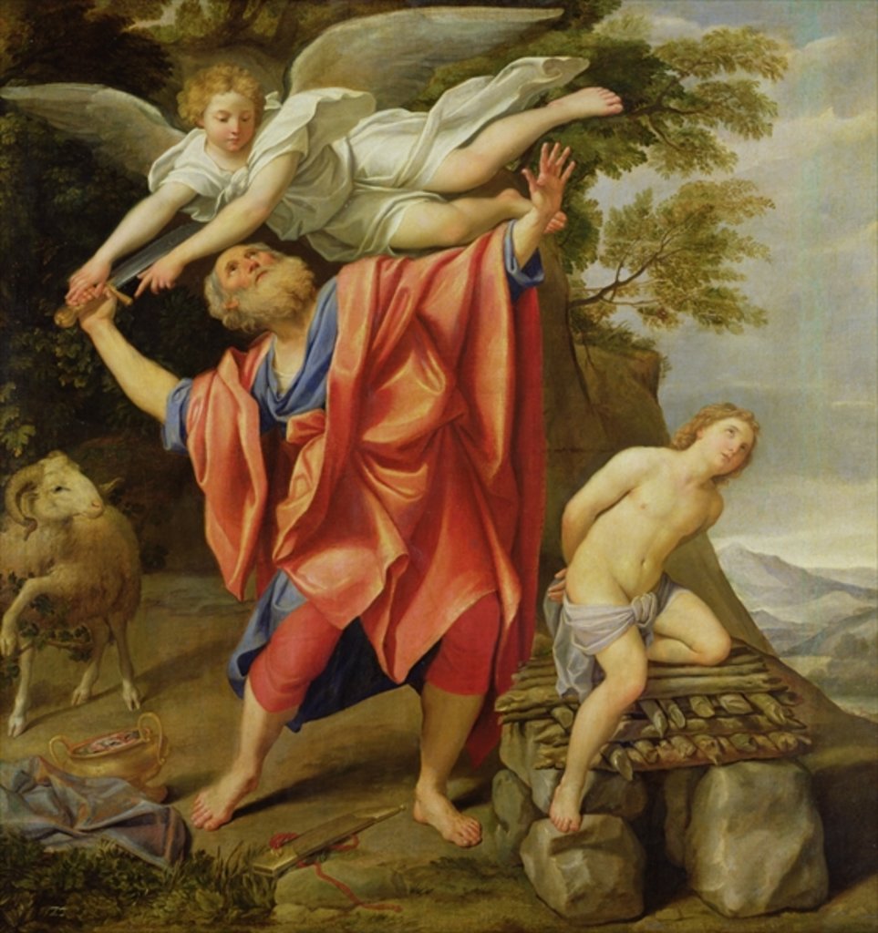 Detail of The Sacrifice of Isaac by Domenichino
