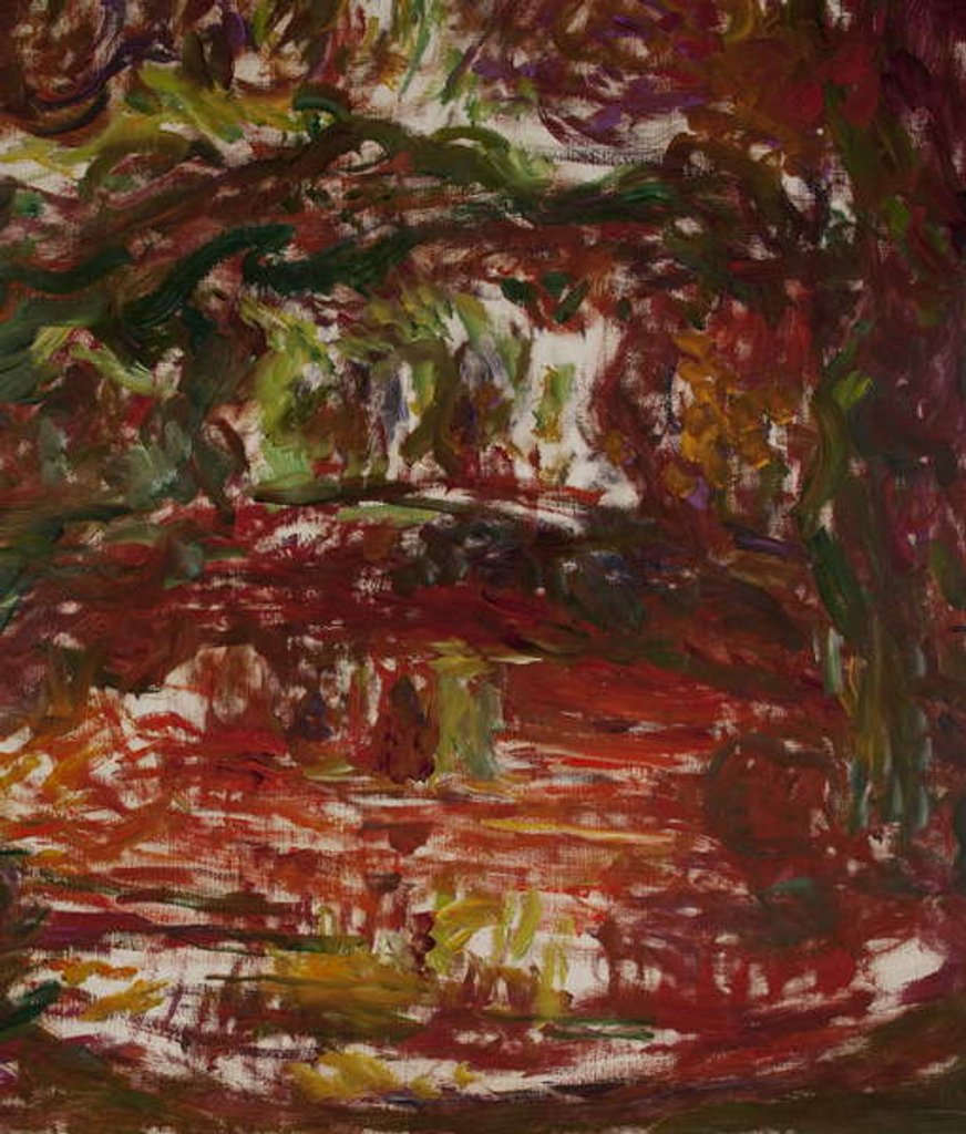 Detail of The Japanese Bridge at Giverny, detail, 1918-24 by Claude Monet