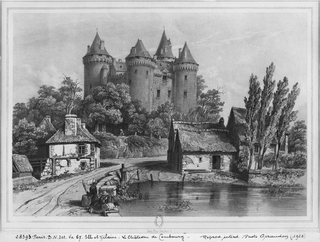 Detail of The Castle of Combourg by Felix Benoist
