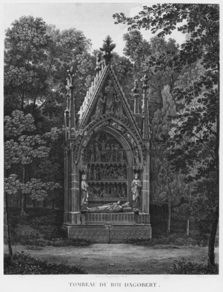 Detail of Tomb of King Dagobert, Musee des Monuments Francais, Paris by Jean Lubin Vauzelle