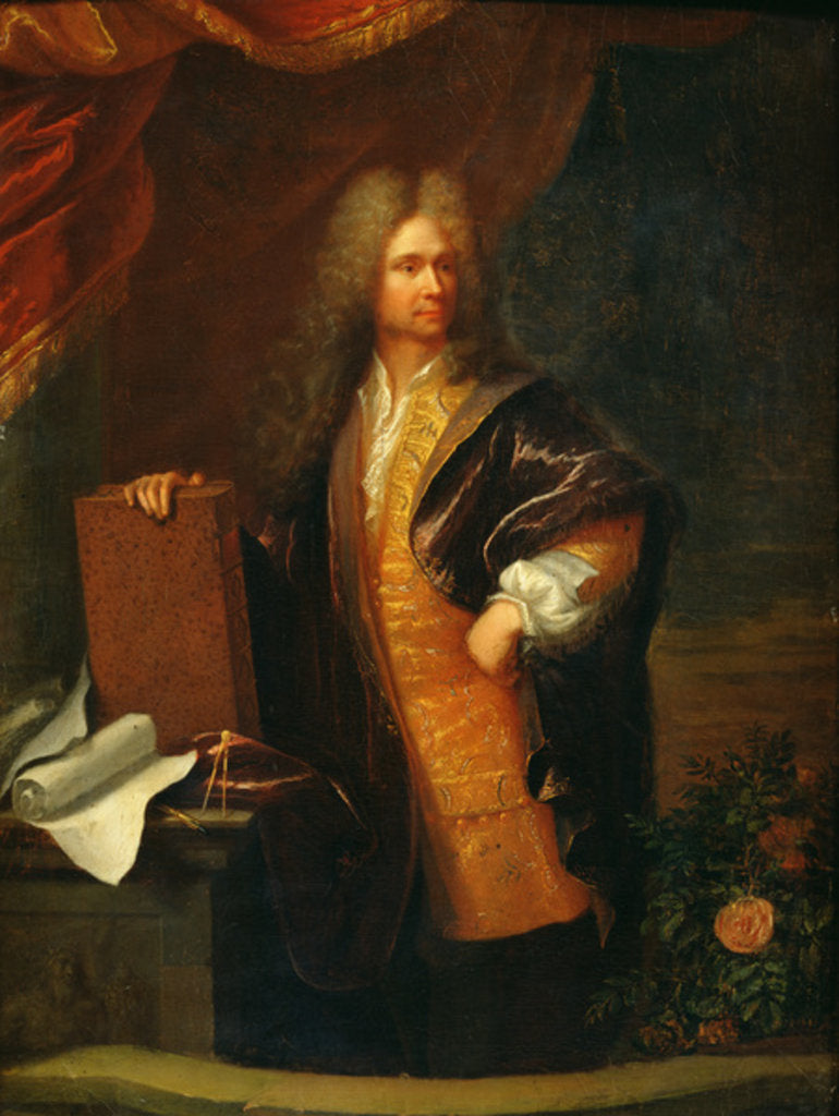 Detail of Portrait of an architect by Robert Tournieres